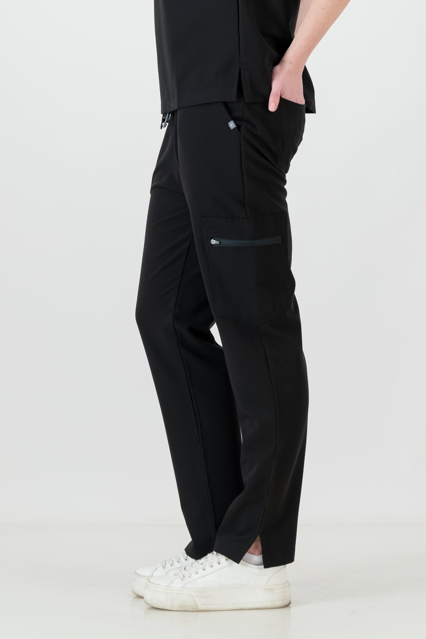 The Ladies Straight Leg Scrub Pants - Black