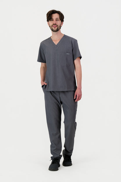 The Mens Straight Leg Scrub Pants - Graphite