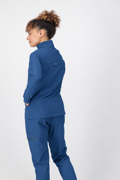 The Lilian Scrub Jacket - Airforce - Meraki Scrubs