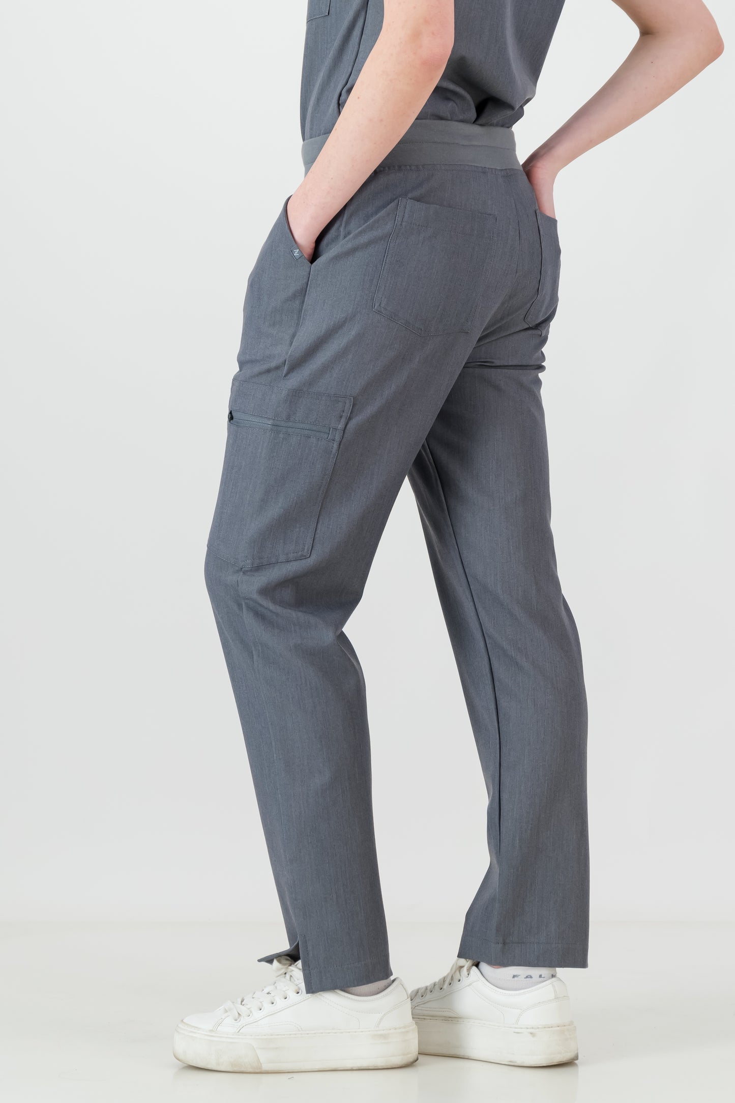 The Ladies Straight Leg Scrub Pants - Graphite