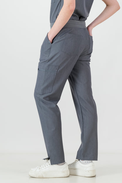 The Ladies Straight Leg Scrub Pants - Graphite