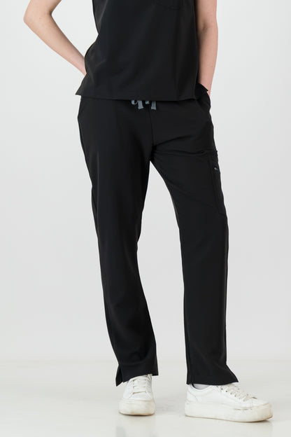 The Ladies Straight Leg Scrub Pants - Black