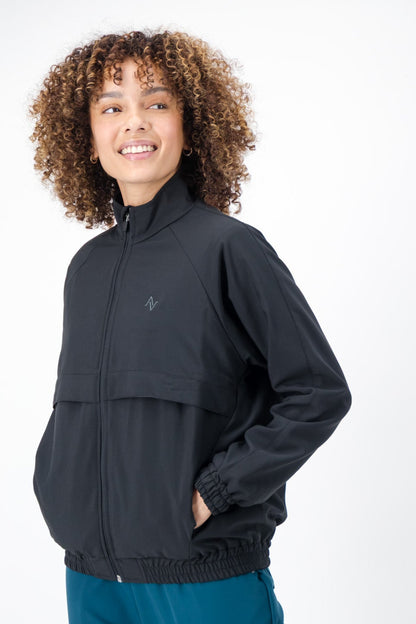 The Rosa Women's Scrub Jacket - Black - Meraki Scrubs