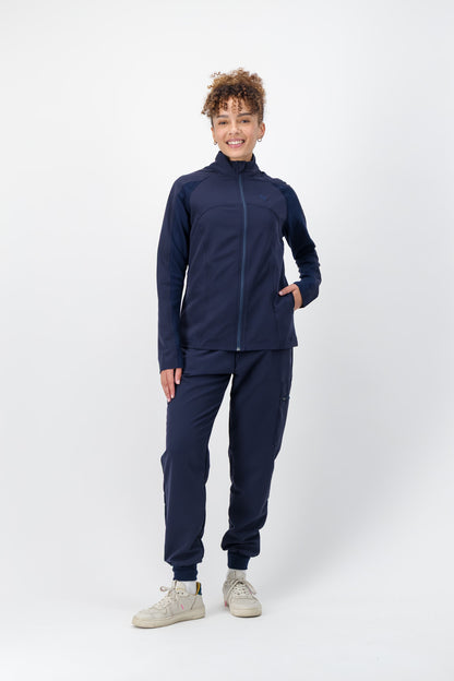 The Lilian Scrub Jacket - Navy - Meraki Scrubs