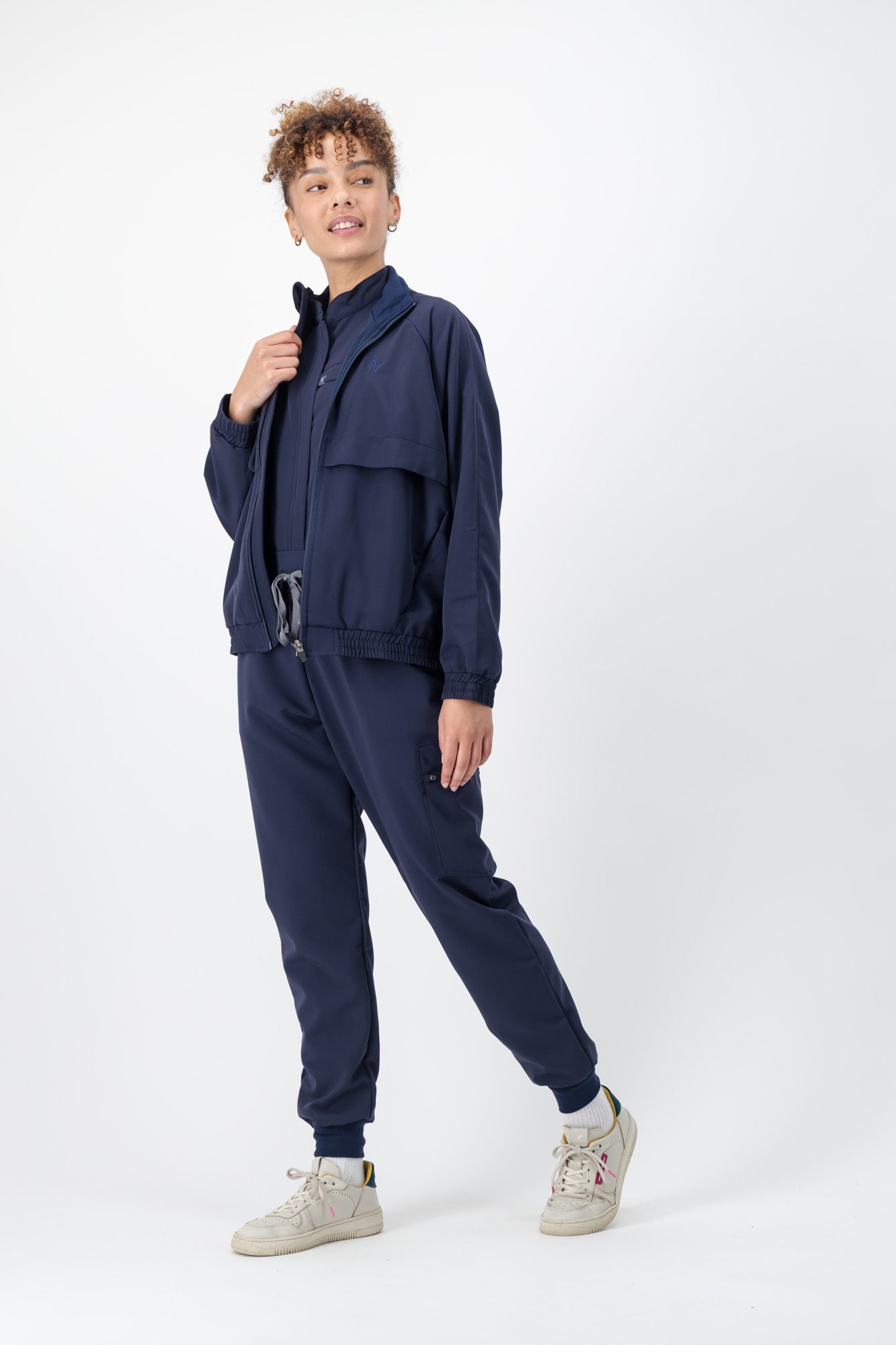 The Rosa Women's Scrub Jacket - Navy - Meraki Scrubs