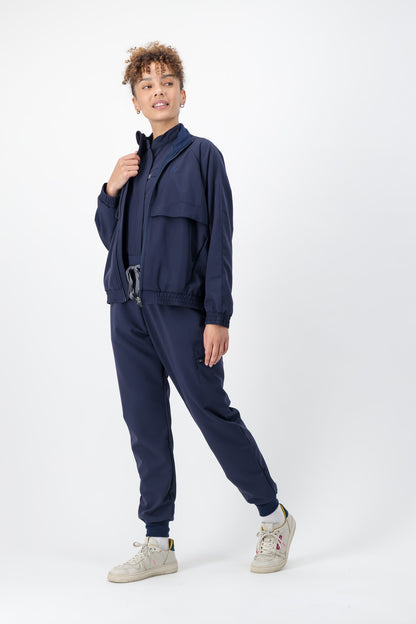The Rosa Women's Scrub Jacket - Navy - Meraki Scrubs