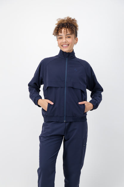 The Rosa Women's Scrub Jacket - Navy - Meraki Scrubs