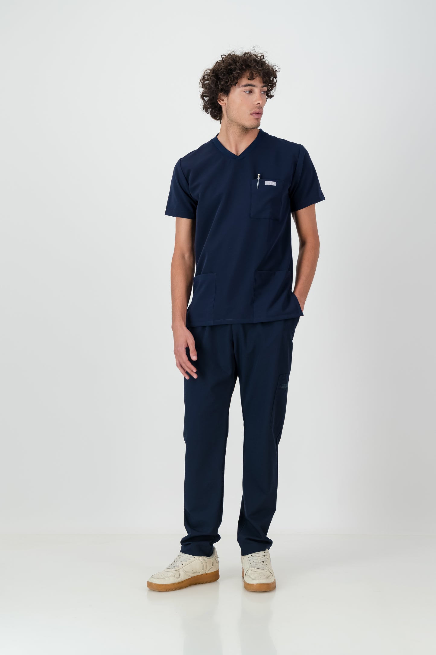 The Mens Straight Leg Scrub Pants - Navy