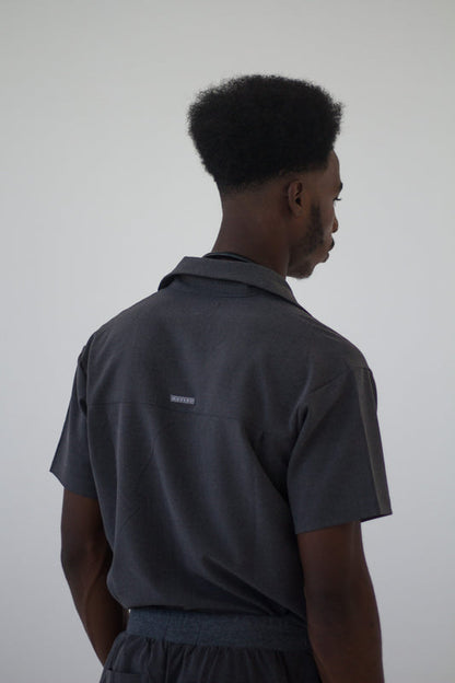 The Newton Golfer Scrub Top - Graphite