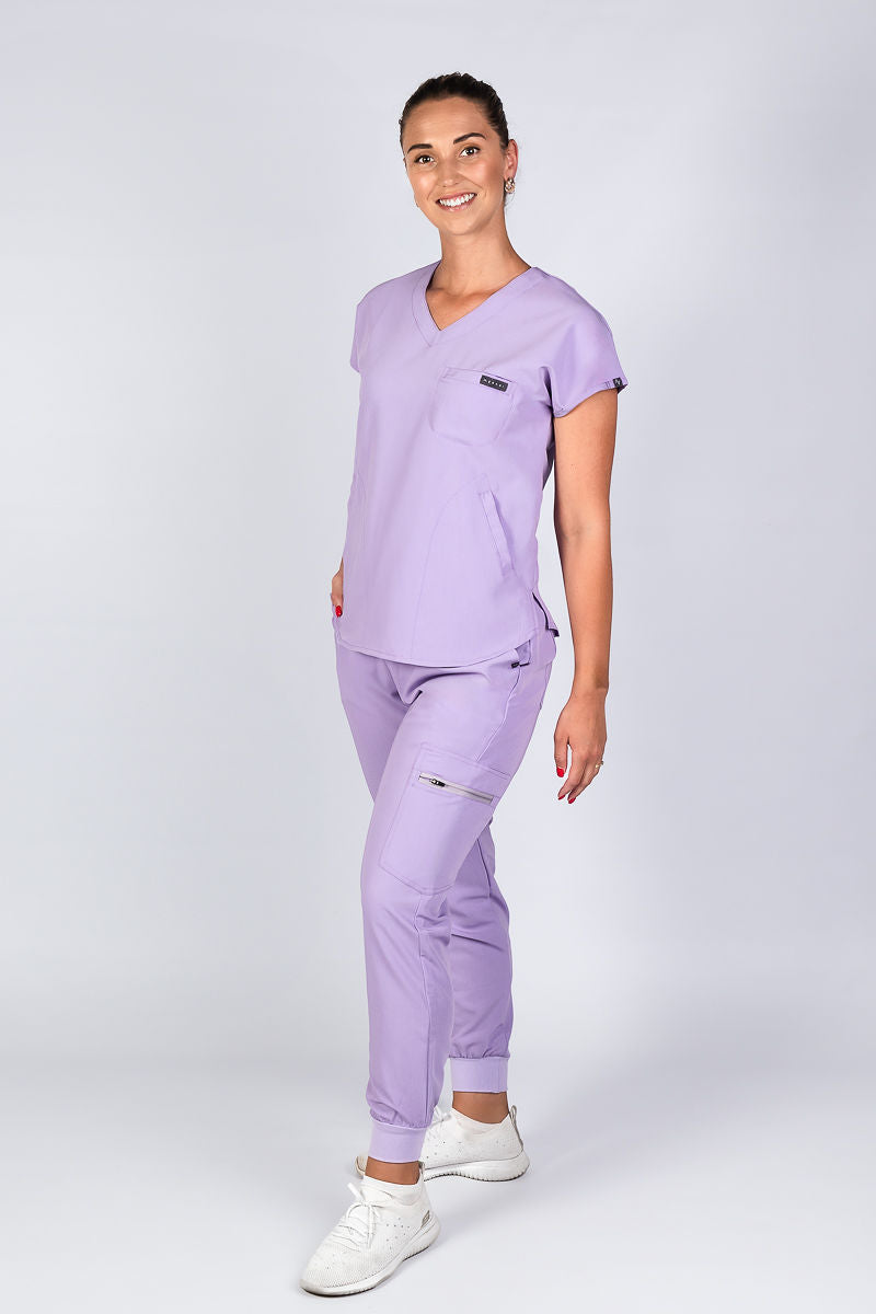 The Coco Women's Scrub Top - Lilac Infusion