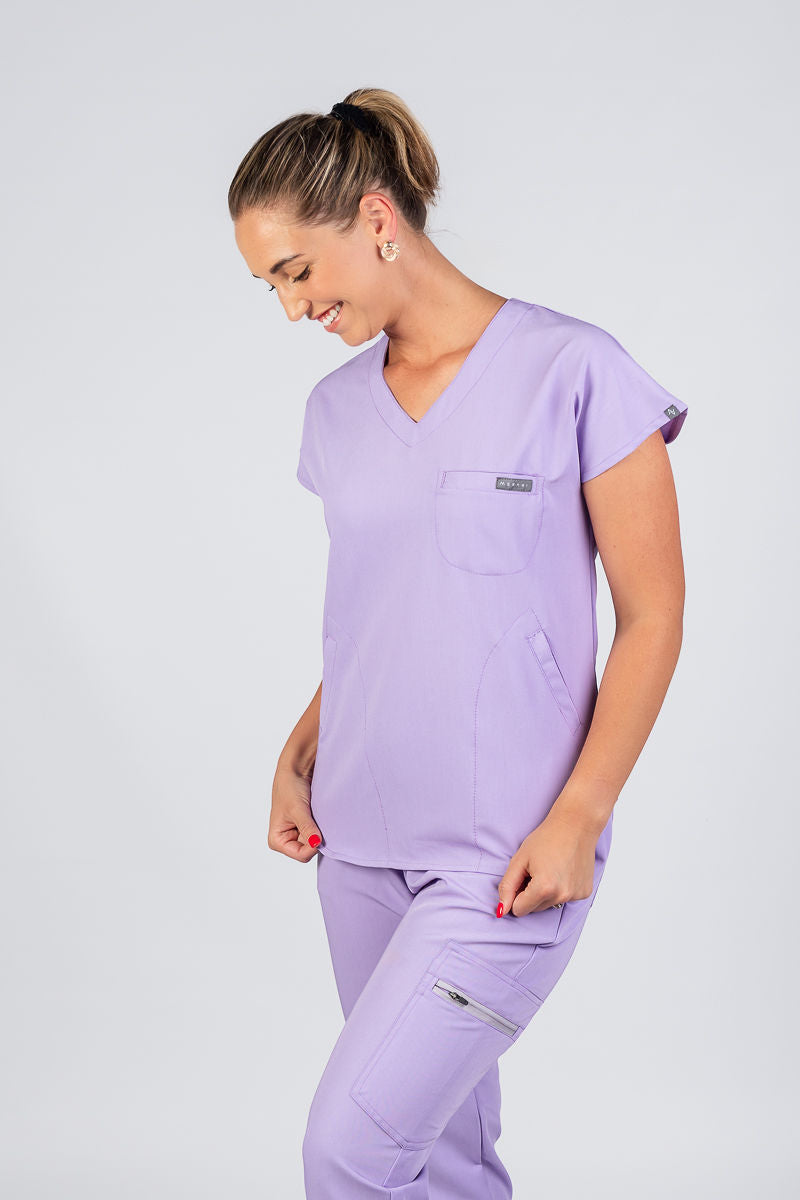 The Coco Women's Scrub Top - Lilac Infusion