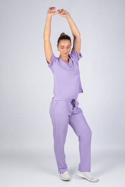 The Ladies Straight Leg Scrub Pants - Lilac Infusion