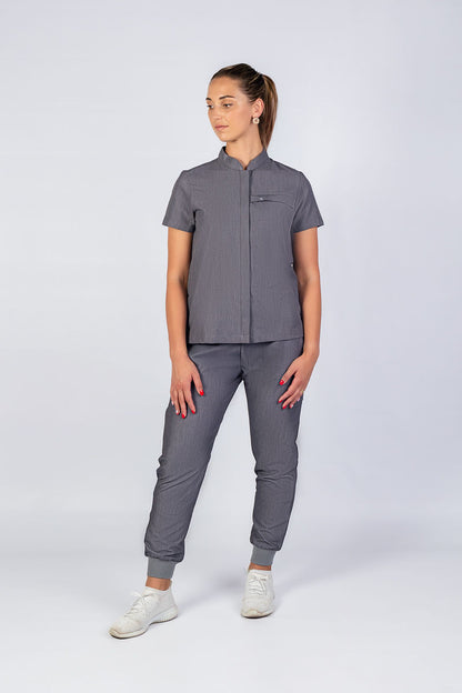 The Charlotte Women's Scrub Top - Graphite