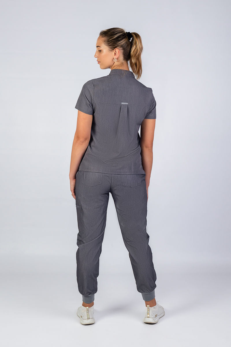 The Charlotte Women's Scrub Top - Graphite