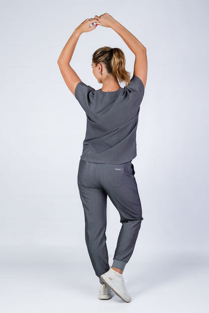 The Coco Women's Scrub Top - Graphite