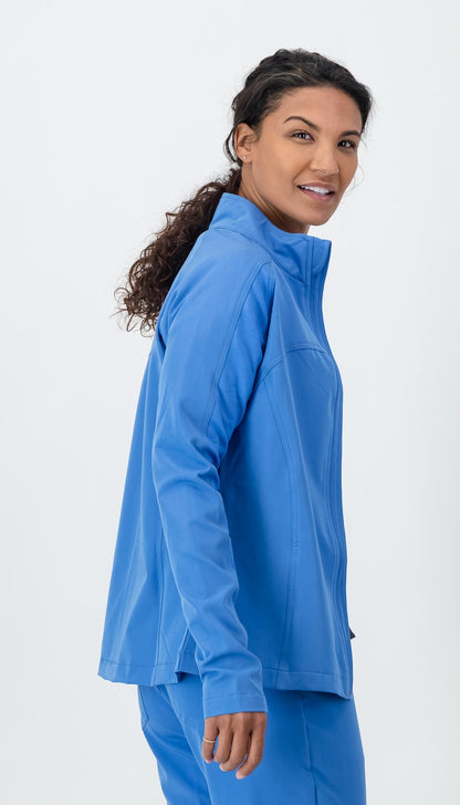 The Lilian Scrub Jacket - Cool Marine
