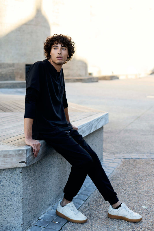 The Mens Scrub Jogger - Black - Meraki Scrubs