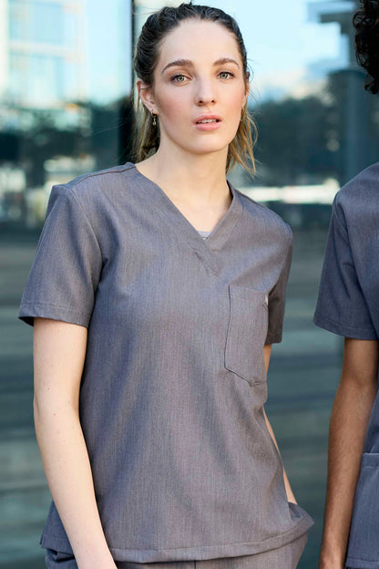 The Penny Women's Scrub Top - Graphite
