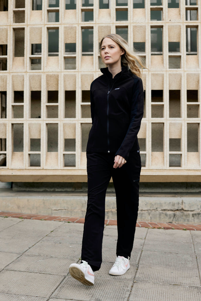 The Lilian Scrub Jacket - Black - Meraki Scrubs