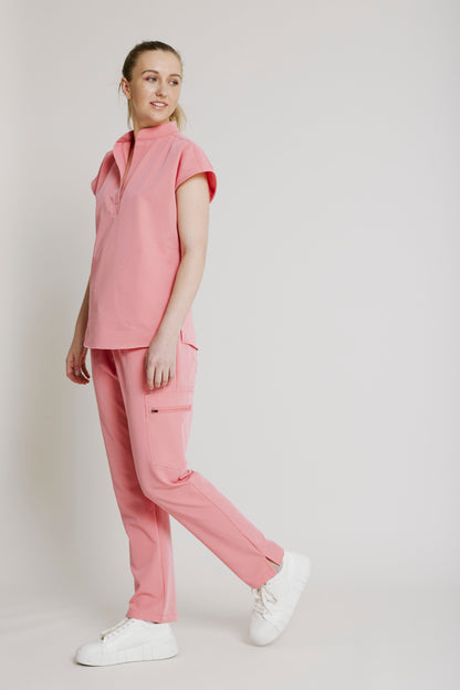 The Ladies Straight Leg Scrub Pants - Coral