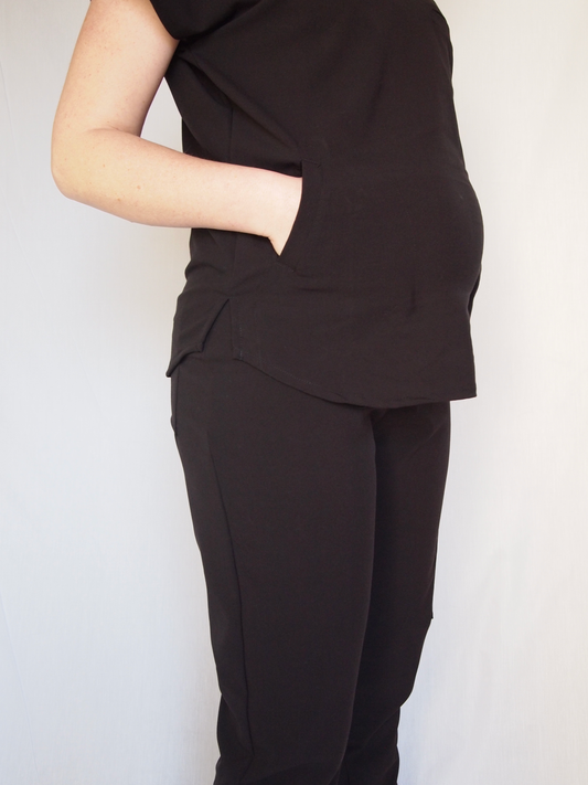 Maternity Jogger Pants - Black - Meraki Scrubs