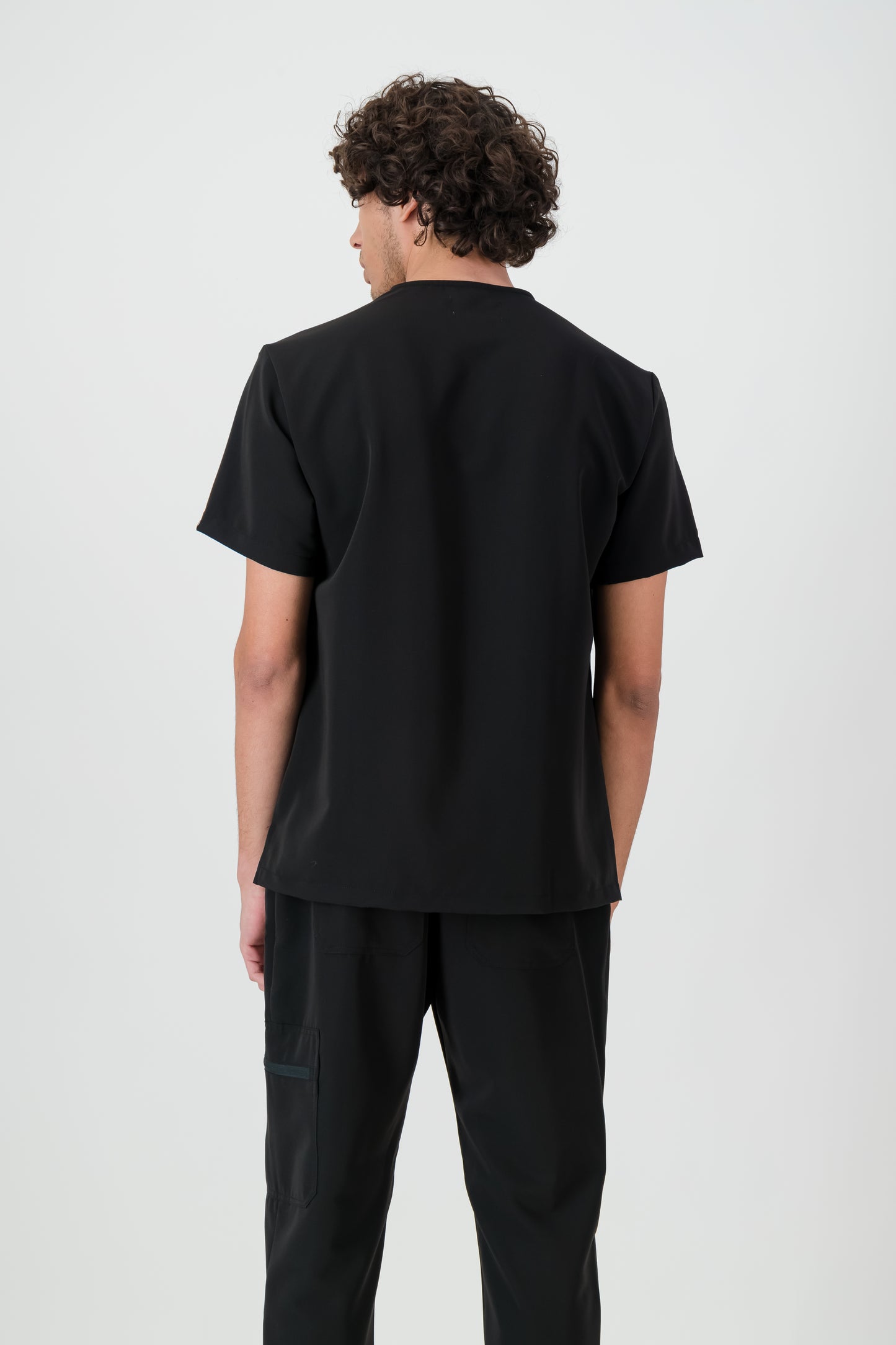 The Chris Men's Scrub Top - Black