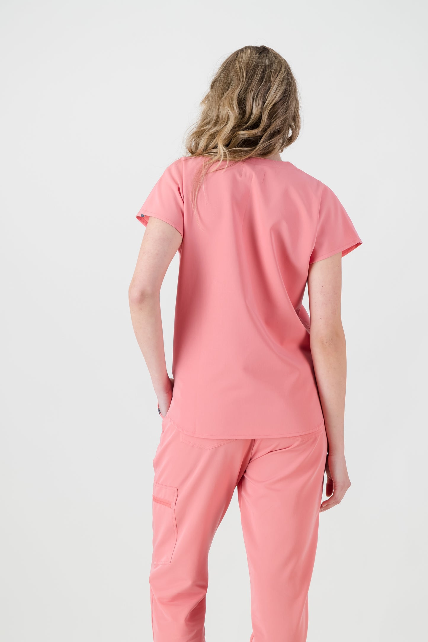 The Coco Women's Scrub Top - Coral