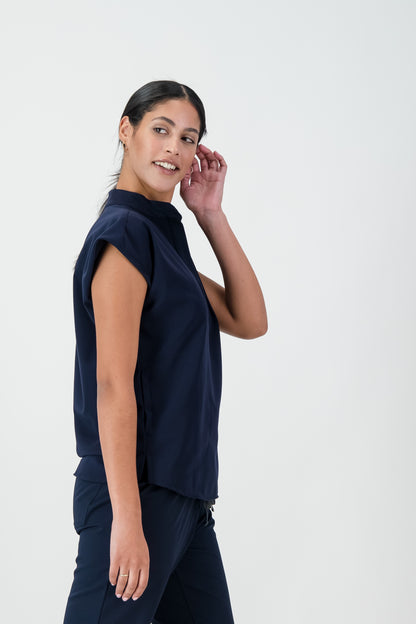 The Emma Women's Scrub Top - Navy