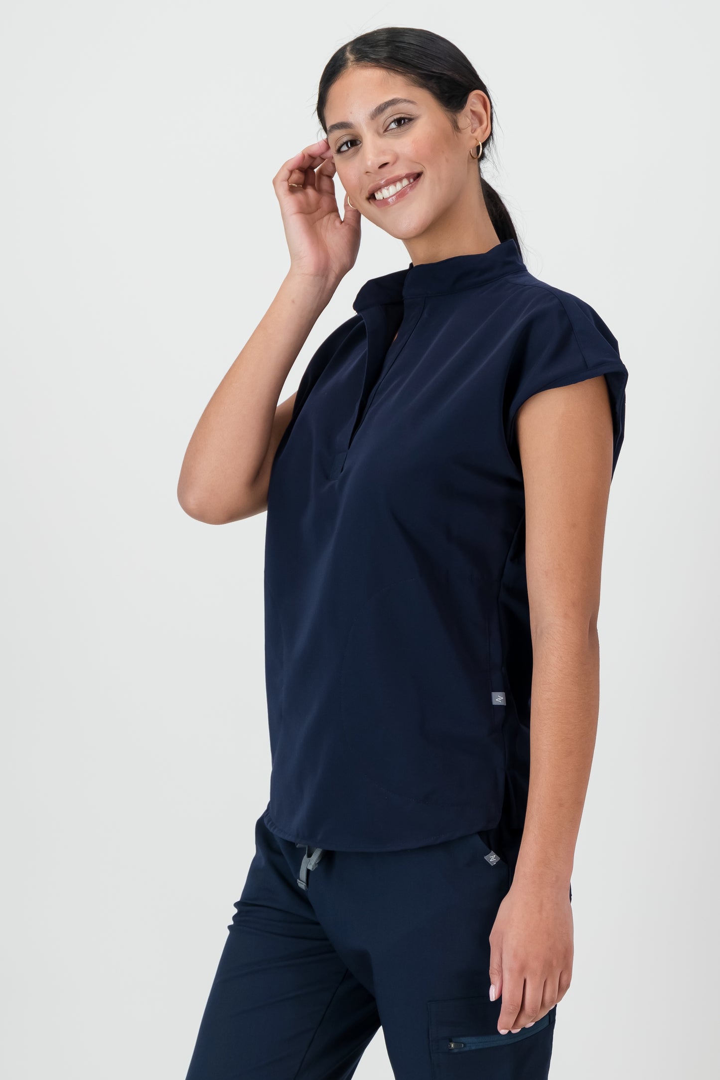 The Emma Women's Scrub Top - Navy