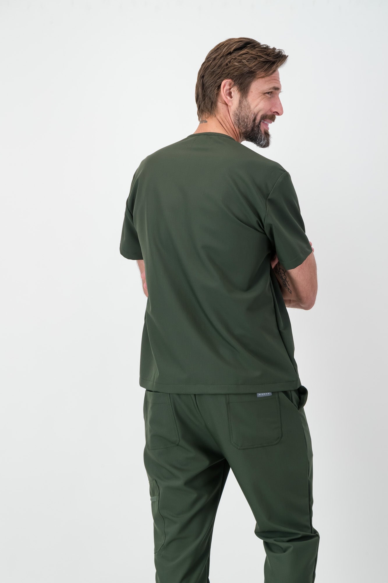 The Chris Men's Scrub Top - Bonsai