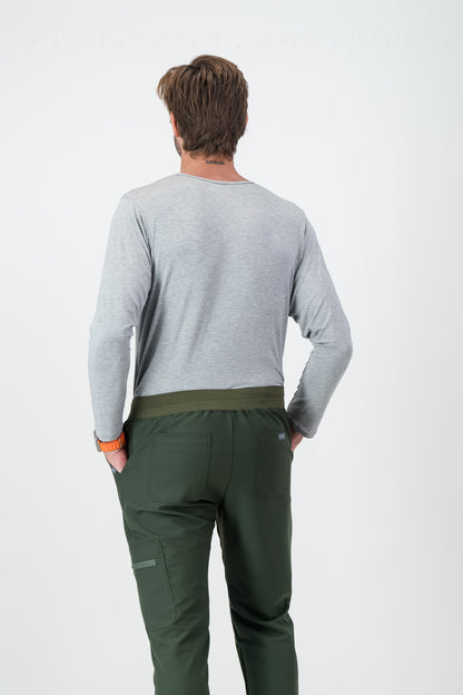 Men's Long-sleeve Underscrub - Grey