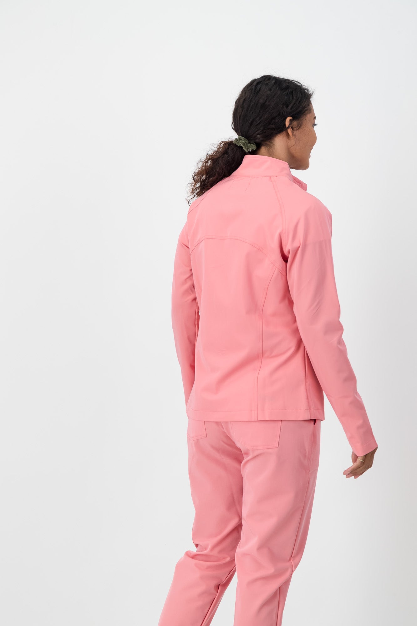 The Lilian Scrub Jacket - Coral