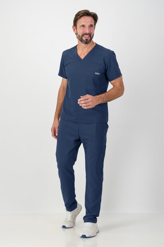 The Mens Straight Leg Scrub Pants - Airforce