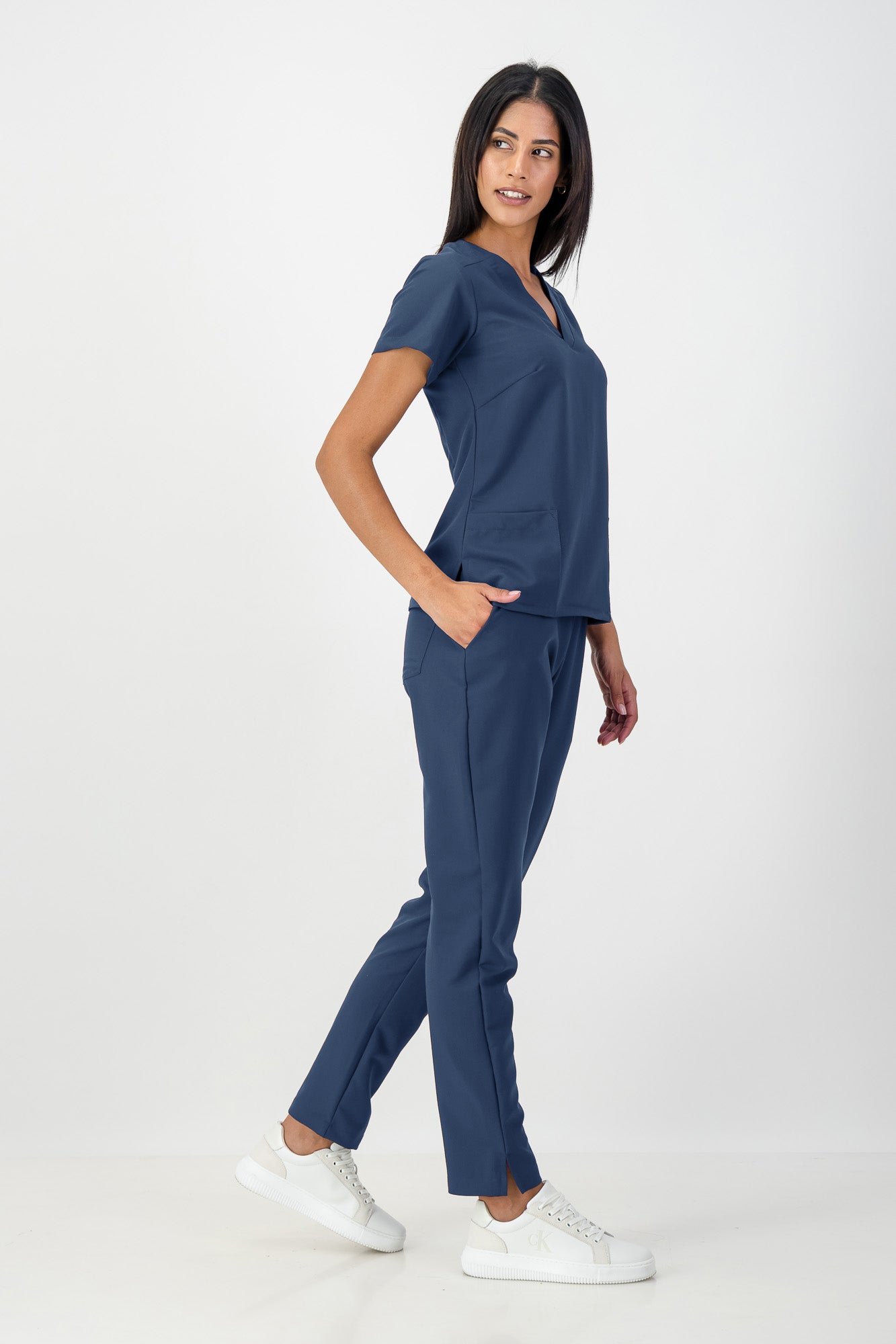 The Marie Women's Scrub Top - Airforce