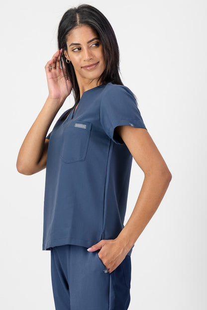 The Penny Women's Scrub Top - Airforce