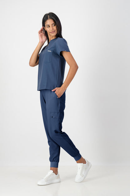 The Ladies Scrub Jogger - Airforce