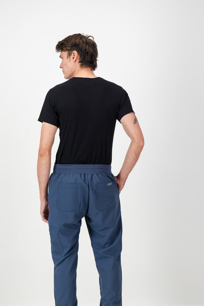 Men's Short-sleeve Underscrub - Black Rib