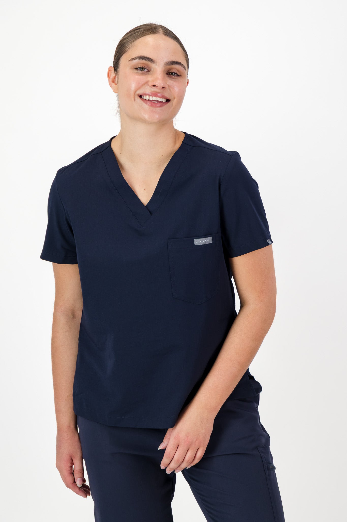 The Penny Women's Scrub Top - Navy