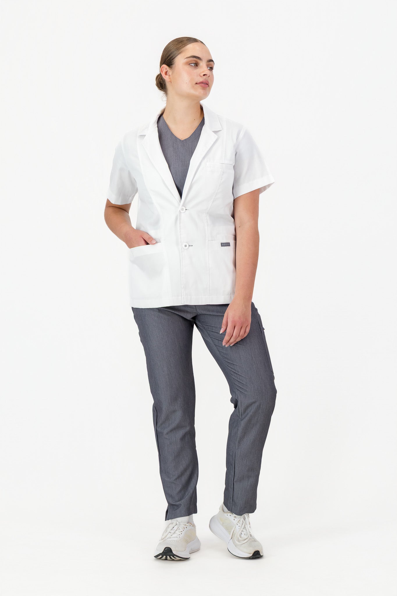 The Jane Women's Short Sleeve Lab Coat