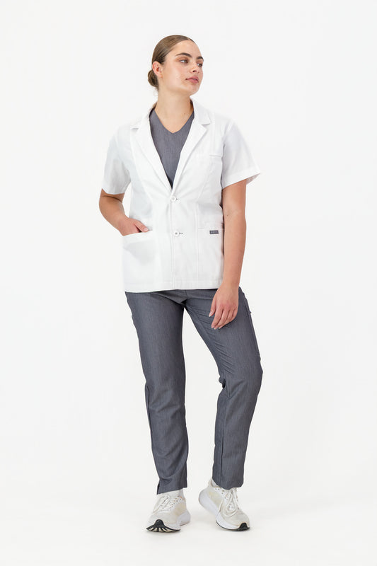 The Jane Women's Short Sleeve Lab Coat