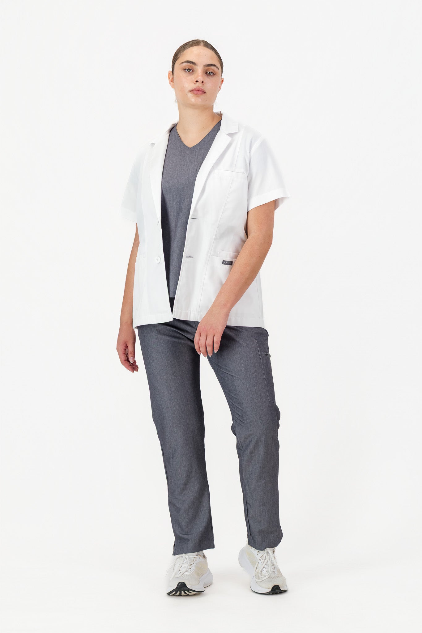 The Jane Women's Short Sleeve Lab Coat