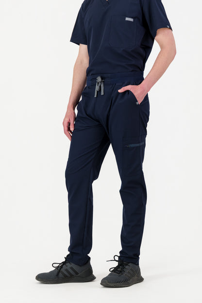 The Mens Straight Leg Scrub Pants - Navy