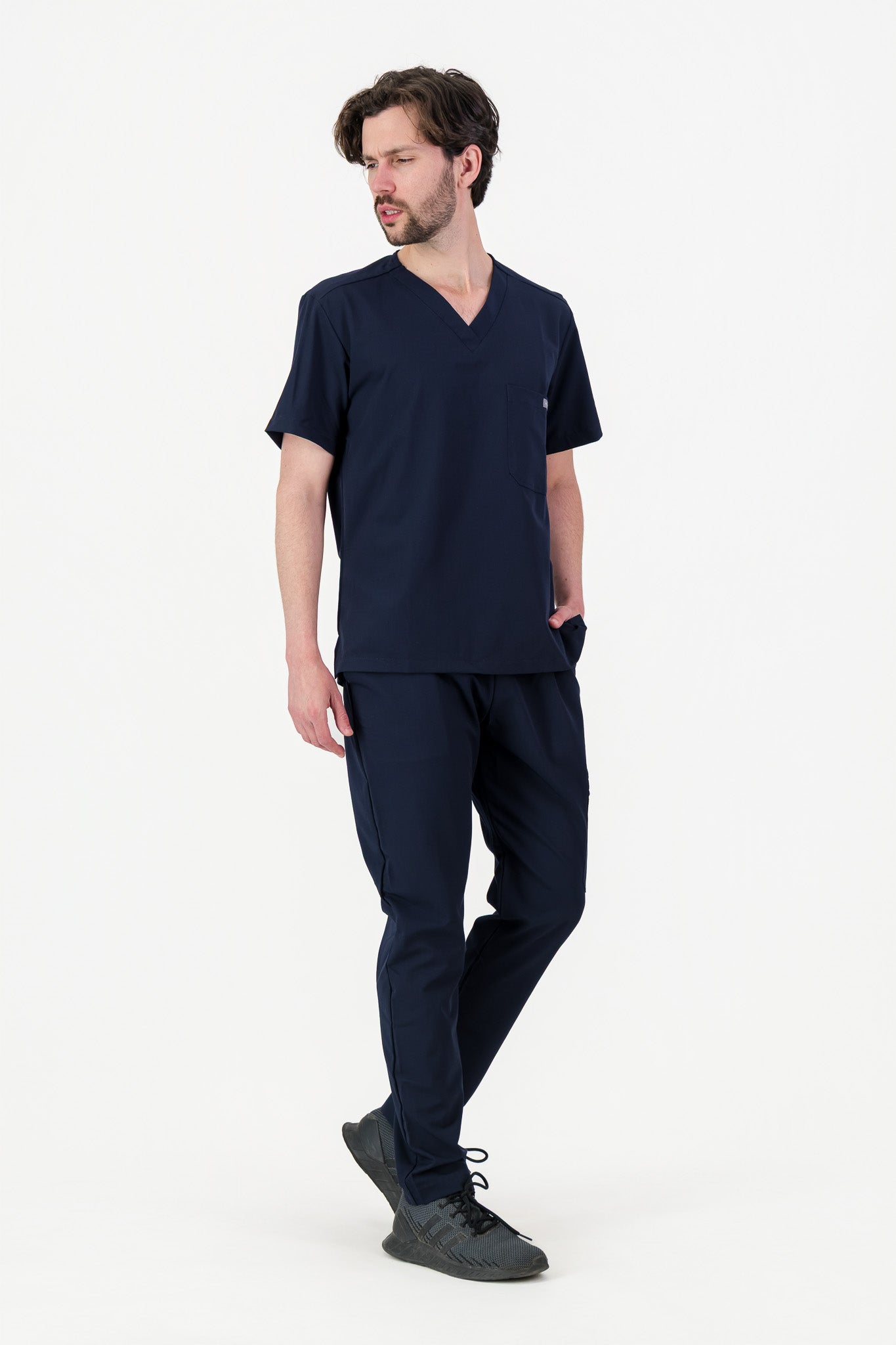 The Mens Straight Leg Scrub Pants - Navy