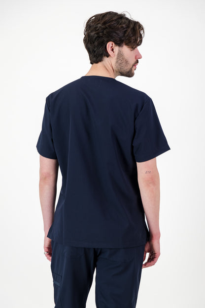 The Chris Men's Scrub Top - Navy
