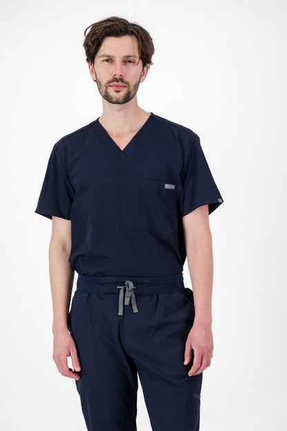 The Chris Men's Scrub Top - Navy
