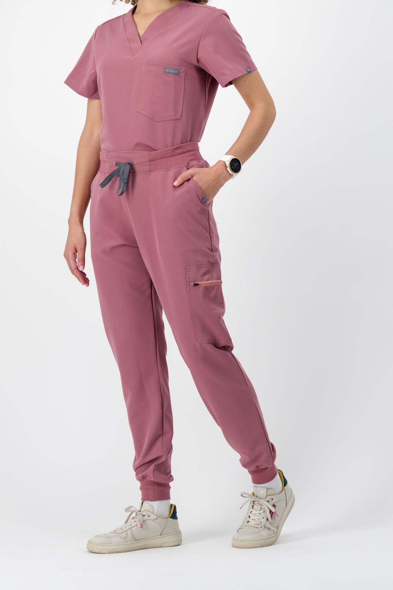 The Penny Women's Scrub Top - Rouge