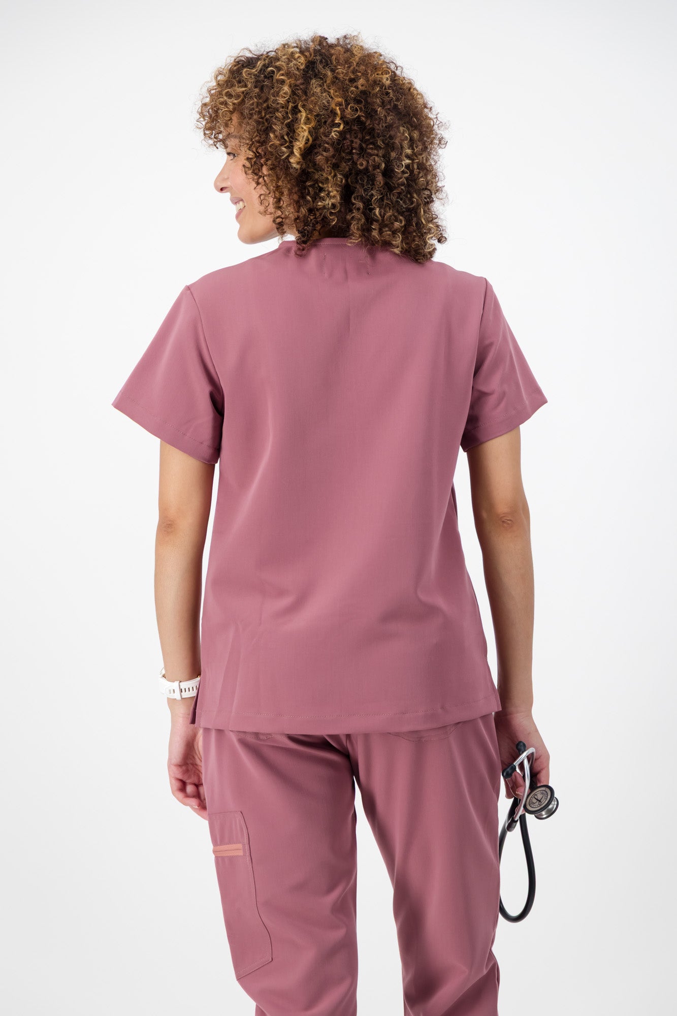 The Penny Women's Scrub Top - Rouge
