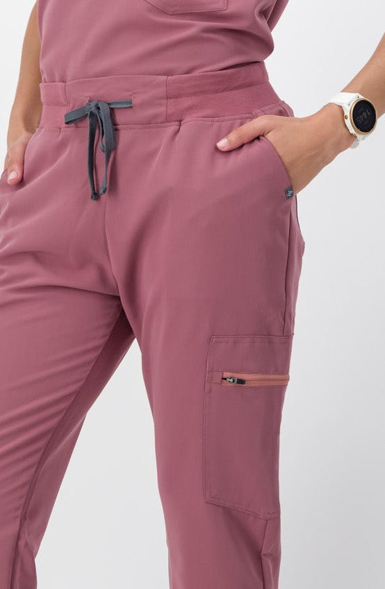 The Ladies Straight Leg Scrub Pants - Rouge