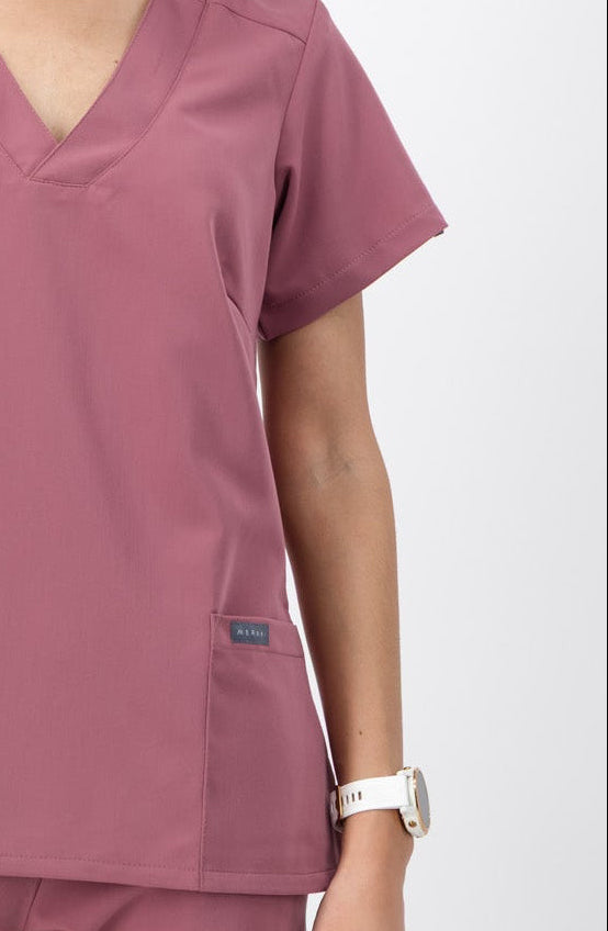The Marie Women's Scrub Top - Rouge