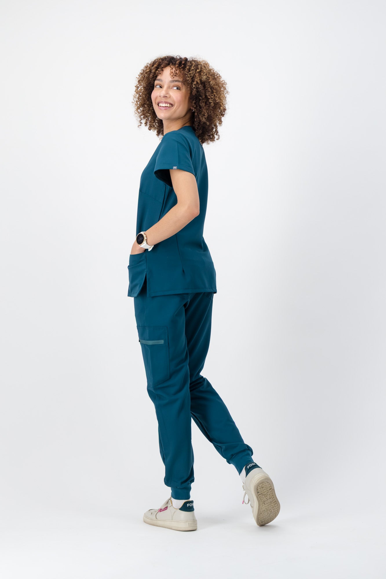 The Ladies Scrub Jogger - Lagoon - Meraki Scrubs